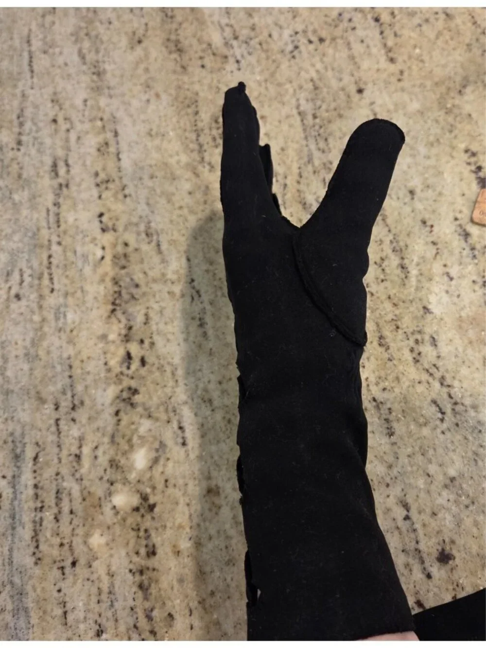 Vintage Womens Size 6.5 Stretch Black Cotton Formal 11